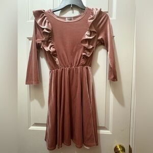 Speechless Ruffled Mauve Dress